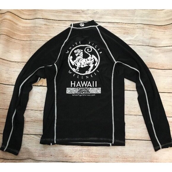 WHITE TIGER WELLNESS WOMEN'S LONGSLEEVE ACTIVEWEAR/FITNESS TOP BLACK SMALL SPF50 - Picture 7 of 8